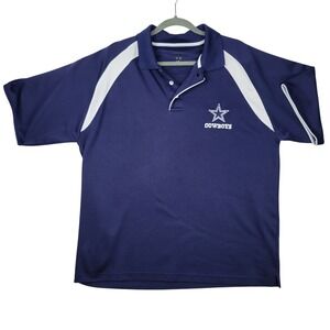 Mens Dallas Cowboys Embroidered‎ Polo Shirt Large